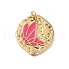 Rack Plating Brass Enamel Pendants KK-S372-04A-03-1