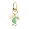 Alloy Enamel Dragon Pendant Decorations HJEW-JM02698-01-2