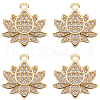 Beebeecraft 8Pcs Brass Micro Pave Cubic Zirconia Charms ZIRC-BBC0002-01-1