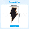 Gorgecraft 12Pcs Computerized Embroidery Cloth Self Adhesive Patches PATC-GF0001-57A-2