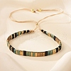 Vintage Ethnic Style Glass Tila Beaded Handmade Slider Bracelets for Women ZN9527-1-1
