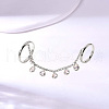 Brass Pave Cubic Zirconia Finger Rings for Women JM9814-2-3