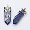 Natural Lapis Lazuli Big Pointed Pendants G-F340-05I-2