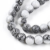 Transparent Baking Painted Glass Beads Strands DGLA-N009-10mm-09-4