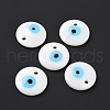 Handmade Lampwork Evil Eye Pendants X-LAMP-E106-02A-01-2