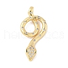 Brass Micro Pave Cubic Zirconia Pendants KK-D353-02G-1