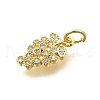 Brass Micro Pave Cubic Zirconia Pendants KK-F896-03D-G-2