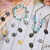 SUNNYCLUE 60Pcs 5 Colors Tibetan Style Alloy Hat Pendants FIND-SC0010-86-4