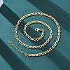Brass Link Chain Necklaces for Women NJEW-K282-01G-1