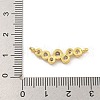 Rack Plating Brass Pave Cubic Zirconia Flat Round Connector Charms KK-G513-10G-3