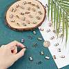 DICOSMETIC 100Pcs 2 Colors Zinc Alloy Slide Charms FIND-DC0004-96-2
