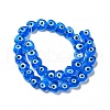 Handmade Evil Eye Lampwork Beads Strands LAMP-E023-07B-06-2