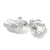 304 Stainless Steel Texture Stud Earrings EJEW-D281-02S-2