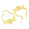 304 Stainless Steel Hoop Earrings for Women EJEW-F338-01G-2