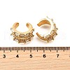 Brass Micro Pave Clear Cubic Zirconia Cuff Earrings EJEW-F370-14G-4