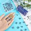 SUNNYCLUE 52Pcs 26 Styles Alloy Rhinestone Slide Charms FIND-SC0009-81A-3