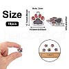 Alloy Enamel Pendants ENAM-TAC0001-06F-4