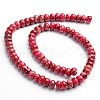 Dyed Natural Imperial Jasper Rondelle Beads Strands G-M275-01-6mm-2