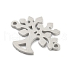 304 Stainless Steel Connector Charms STAS-P344-04P-2
