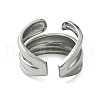 304 Stainless Steel Open Cuff Ring RJEW-L110-010P-3