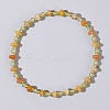 Beach Vacation Style Natuarl Prehnite & Red Aventurine Jade Beaded Stretch Bracelet Women RO9590-3-1
