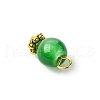 HOBBIESAY 200Pcs Imitation Jade Round Glass Beads Charms FIND-HY0001-25-4