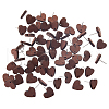 FIBLOOM 60Pcs Wood Stud Earrings Finding EJEW-FI0003-33A-1