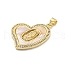 Rack Plated Brass Pendant KK-P270-05A-G-2