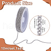 Unicraftale 10M 304 Stainless Steel Curb Chains CHS-UN0001-34-3