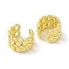 Brass Cuff Earrings Oval EJEW-I305-19G-2