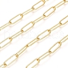 Soldered Brass Paperclip Chains CHC-D025-03G-01-1