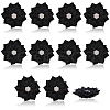 CHGCRAFT 10Pcs Flower Handmade Woven Costume Accessories DIY-CA0006-35-1