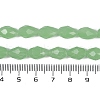 Electroplate Imitation Jade Glass Beads Strands X-EGLA-N013-J6mm-D04-4