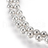 Tarnish Resistant Stainless Steel Ball Chain Necklace Making MAK-L019-01C-P-2