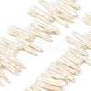 Natural Baroque Keshi Pearl Beads Strands PEAR-B004-02A-01A-2