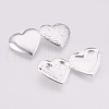 Brass Photo Locket Pendants KK-P149-06S-2