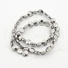 Electroplate Non-magnetic Synthetic Hematite Bead Strands G-J286-11-2