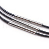 Waxed Cotton Cord Necklace Making MAK-G003-03A-03-2