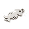 201 Stainless Steel Laser Cut Connector Charms STAS-R133-02P-12-2