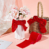 5 Yards Polyester Frayed Ribbon OCOR-WH0082-226B-01-4