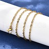 304 Stainless Steel Chain Necklaces MAK-N016-15G-2