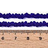 Frosted Transparent Glass Beads Strands GLAA-N016-4mm-03-4