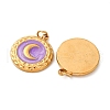 304 Stainless Steel Enamel Pendants STAS-U061-34G-B03-2
