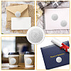 Round Silver Foil Embossed Picture Stickers DIY-WH0503-002-4