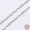 925 Sterling Silver Rope Chains Necklaces STER-E007-2C-3