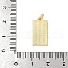 Brass Pave Natural White Shell Pendants KK-S522-05E-G-3