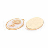 Brass Birth Floral Pendants KK-S364-284-2