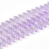 Electroplate AB Color Plated Glass Beads Strands EGLA-B004-02A-NA01-1