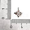 Brass Micro Pave Cubic Zirconia Pendants KK-D356-07C-P-3