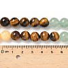 Chakra Natural Red Jasper & Yellow Jade & Green Aventurine & Tiger Eye & Sodalite & Amethyst Beads Strands G-NH0002-E02-10mm-5